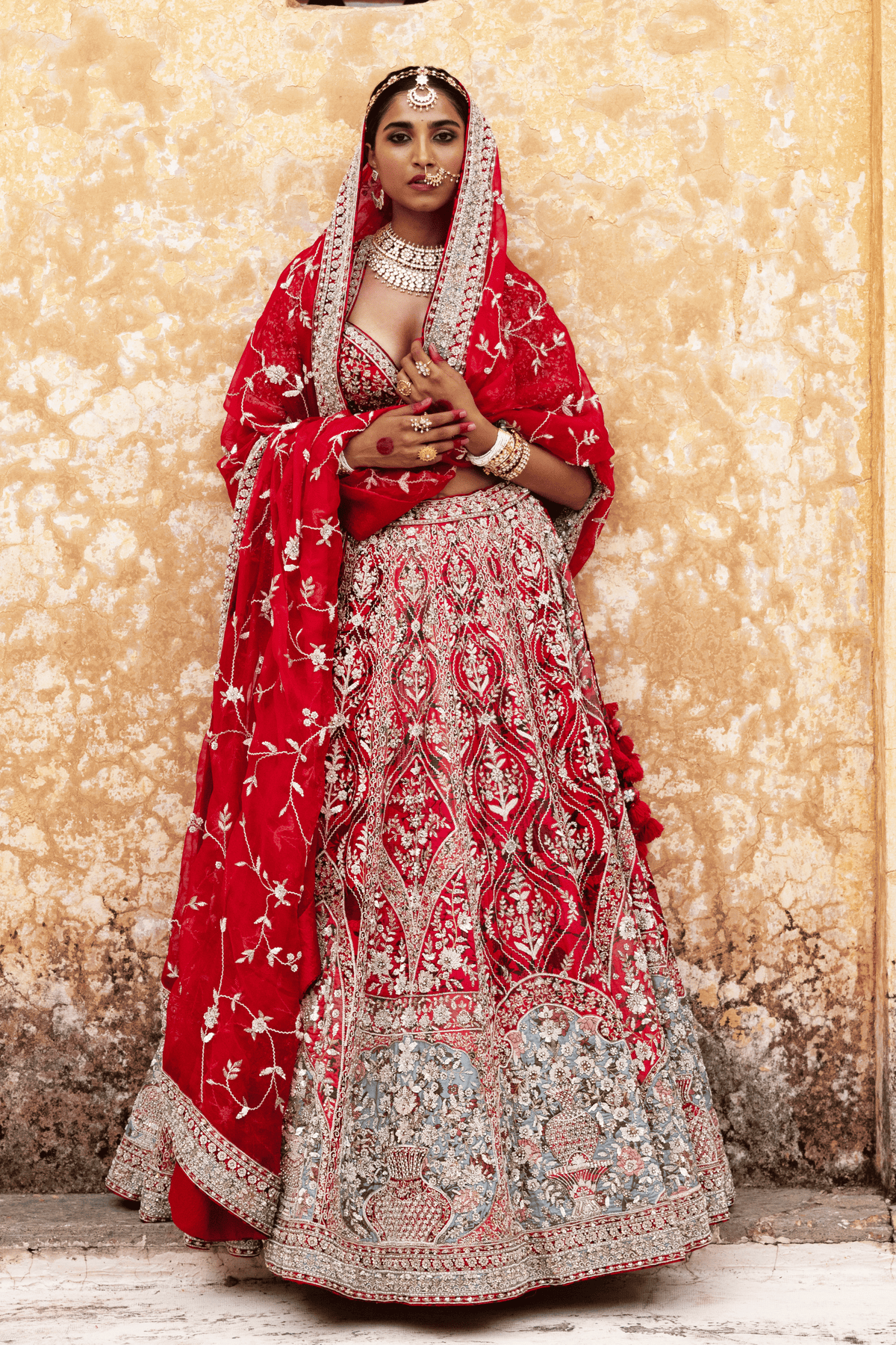 Luxe Organza Bridal Lehenga
