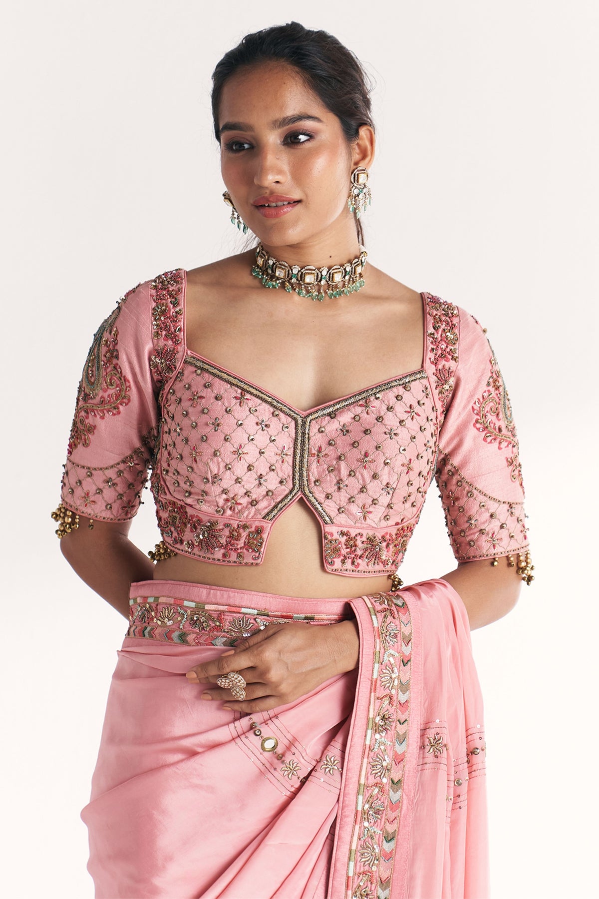 Navya Light Pink Saree