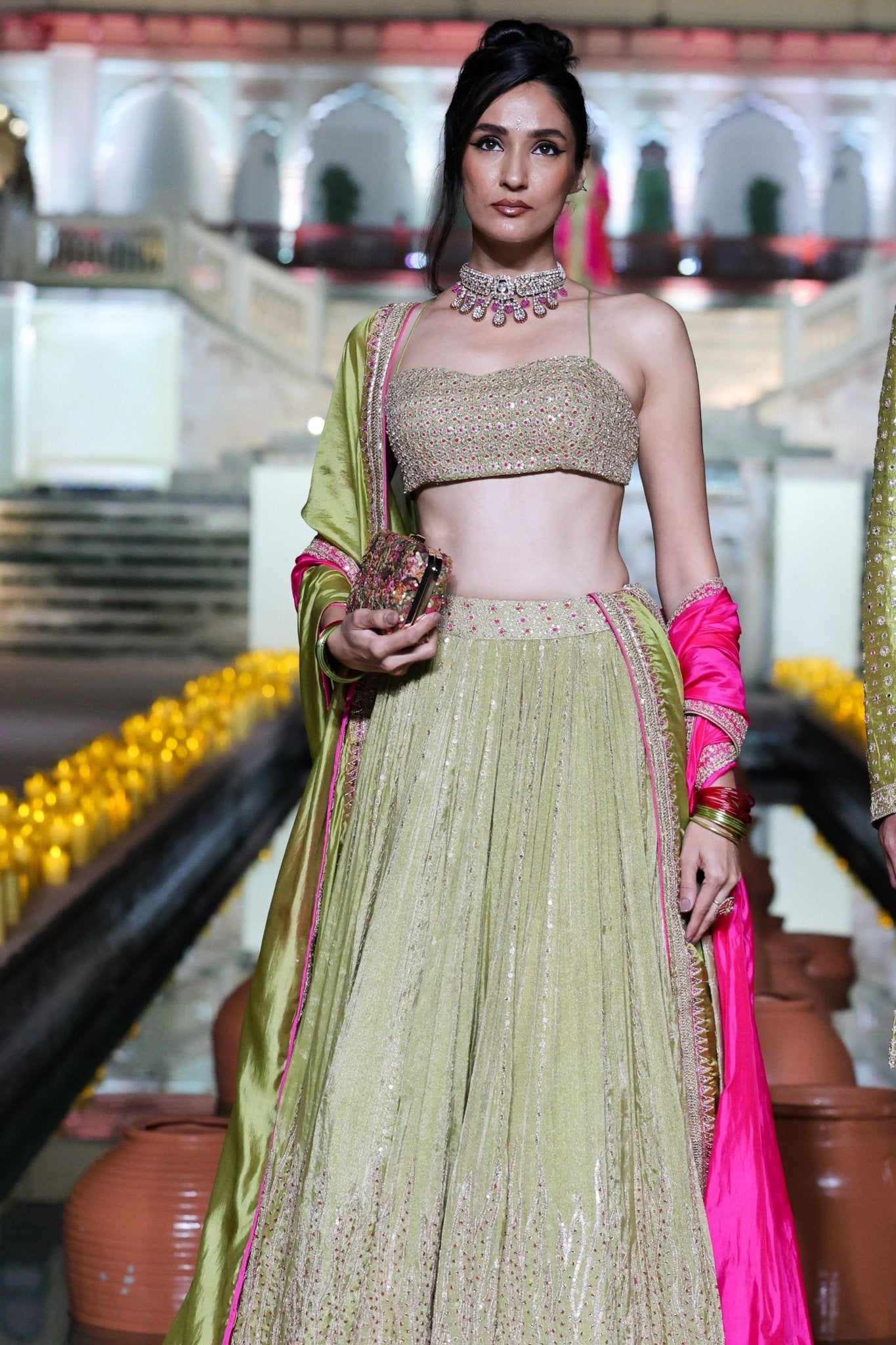 Classic Dry Heena Lehenga Set - Punit Balana - Elahe