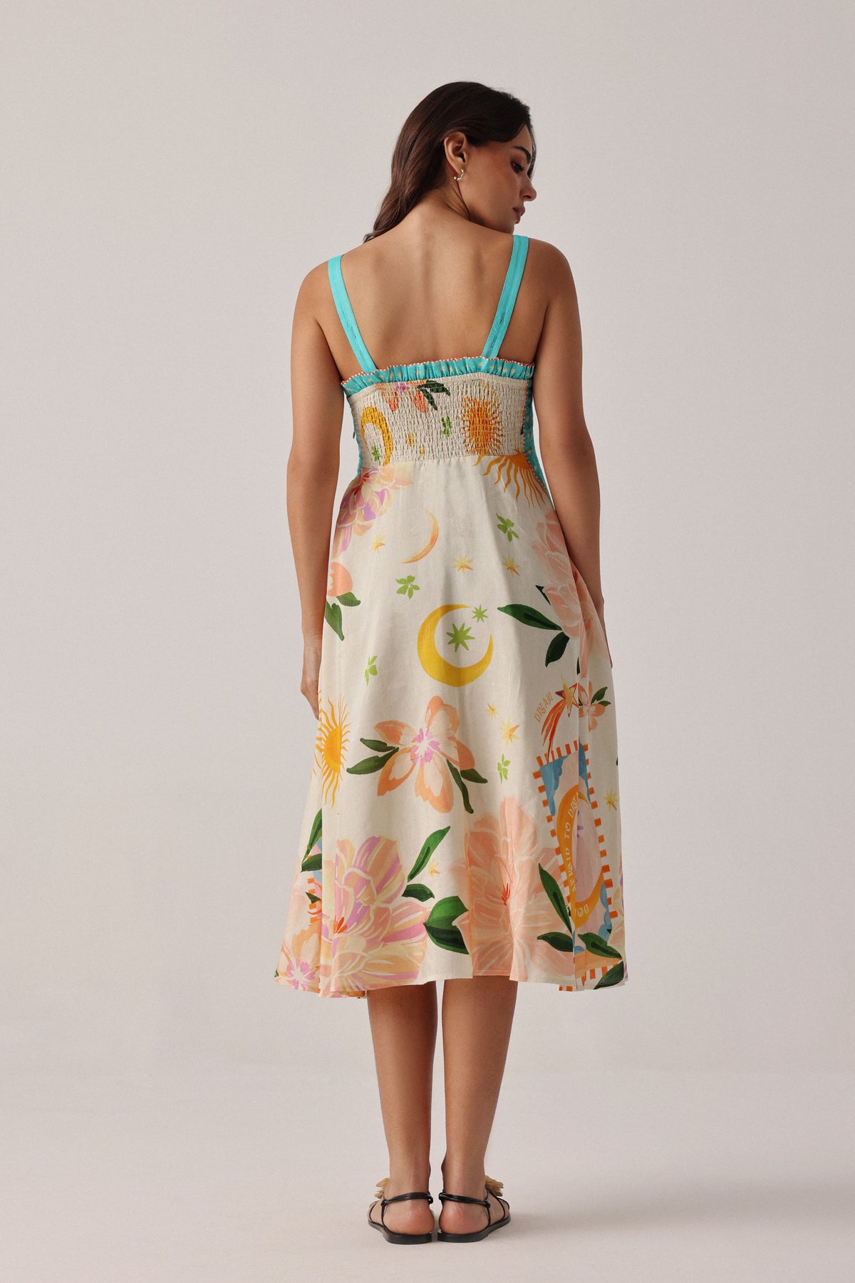 Azure Nora Midi Dress