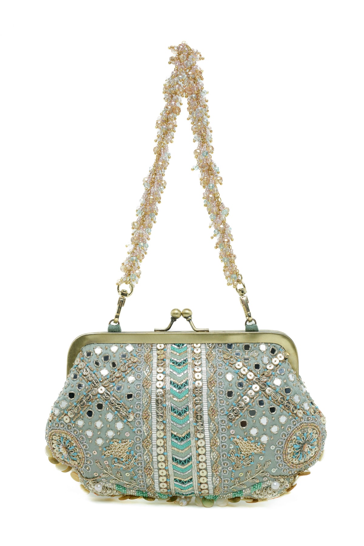 Aabroo Clutch – Jade Green