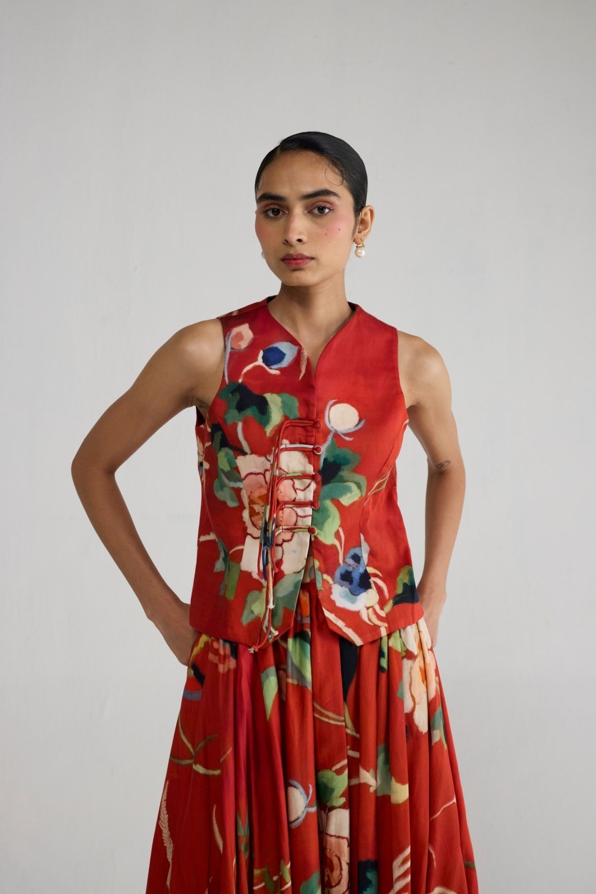 Bara Waistcoat And Skirt Set