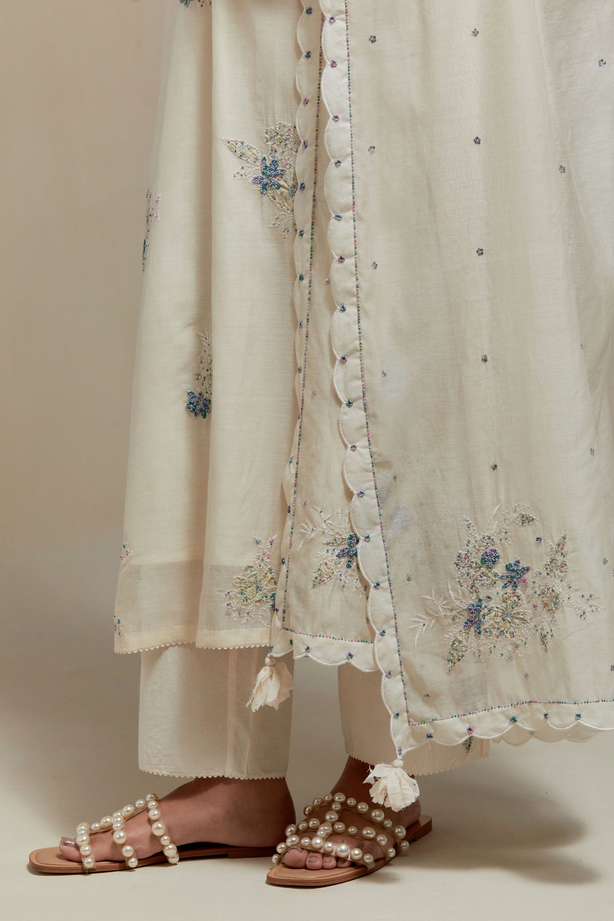 Blue Cotton Kurta And Pants