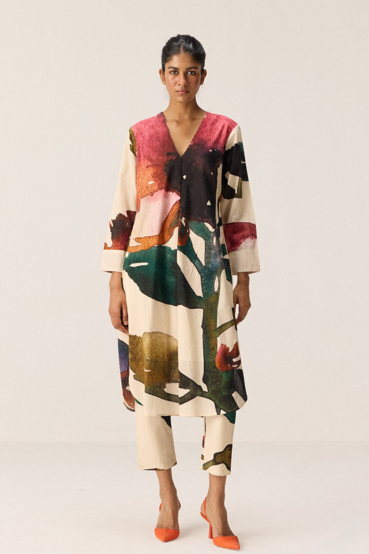Flora Splash Kurta Set