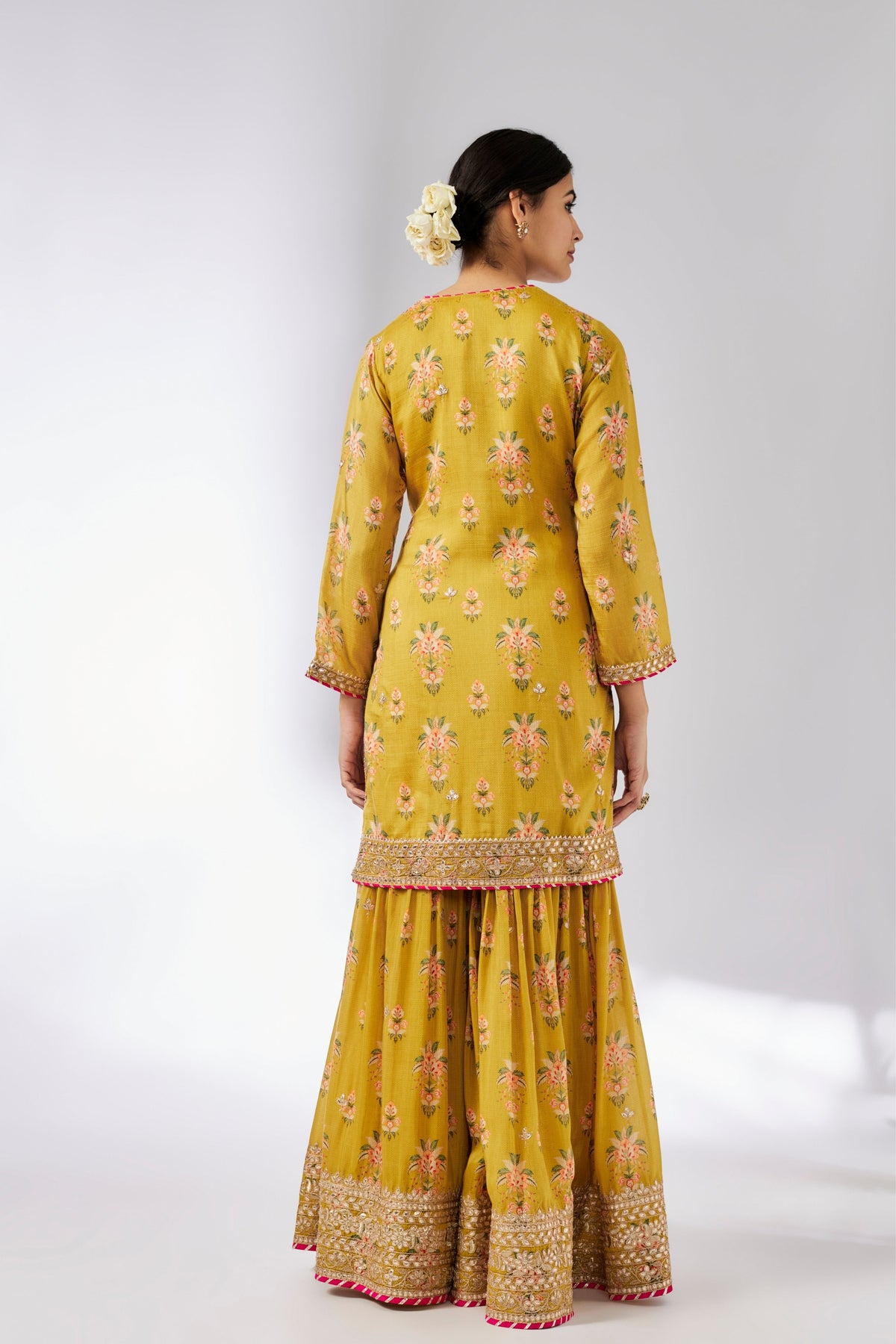 Mustard Sadhna Sharara Set