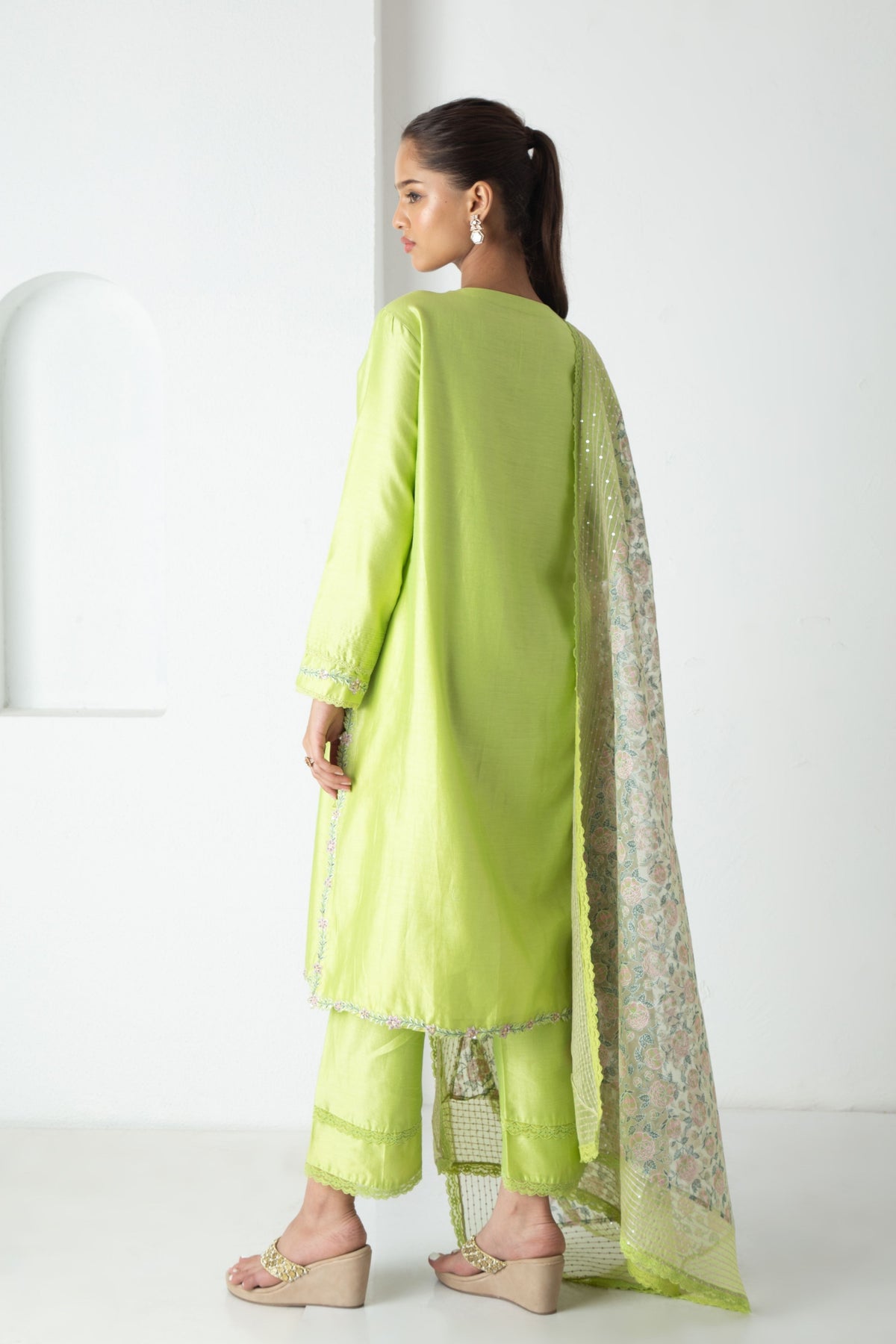Green Liya Kurta Set