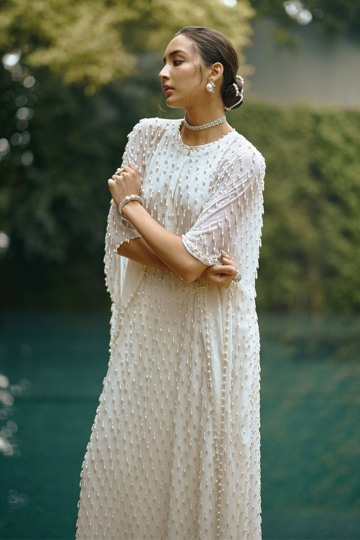 Pearl Drop Kaftaan Set