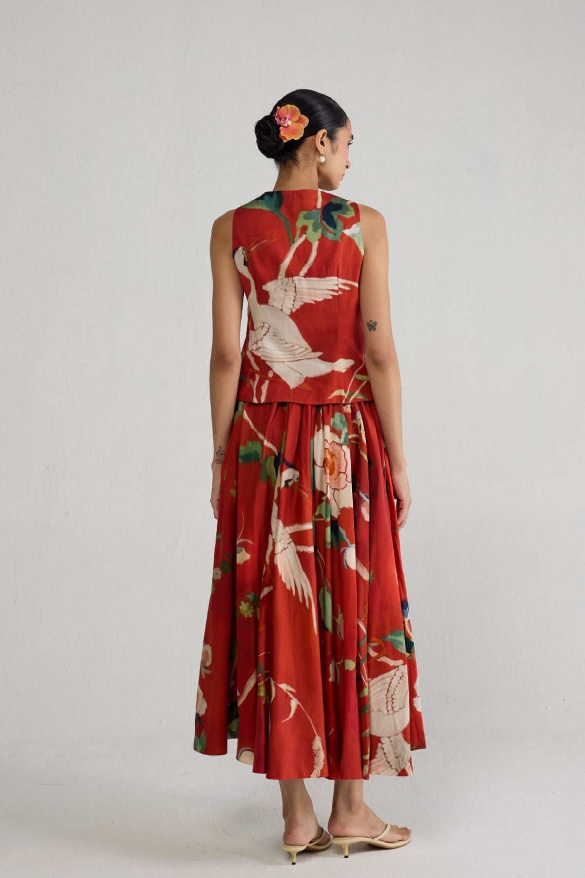 Bara Waistcoat And Skirt Set