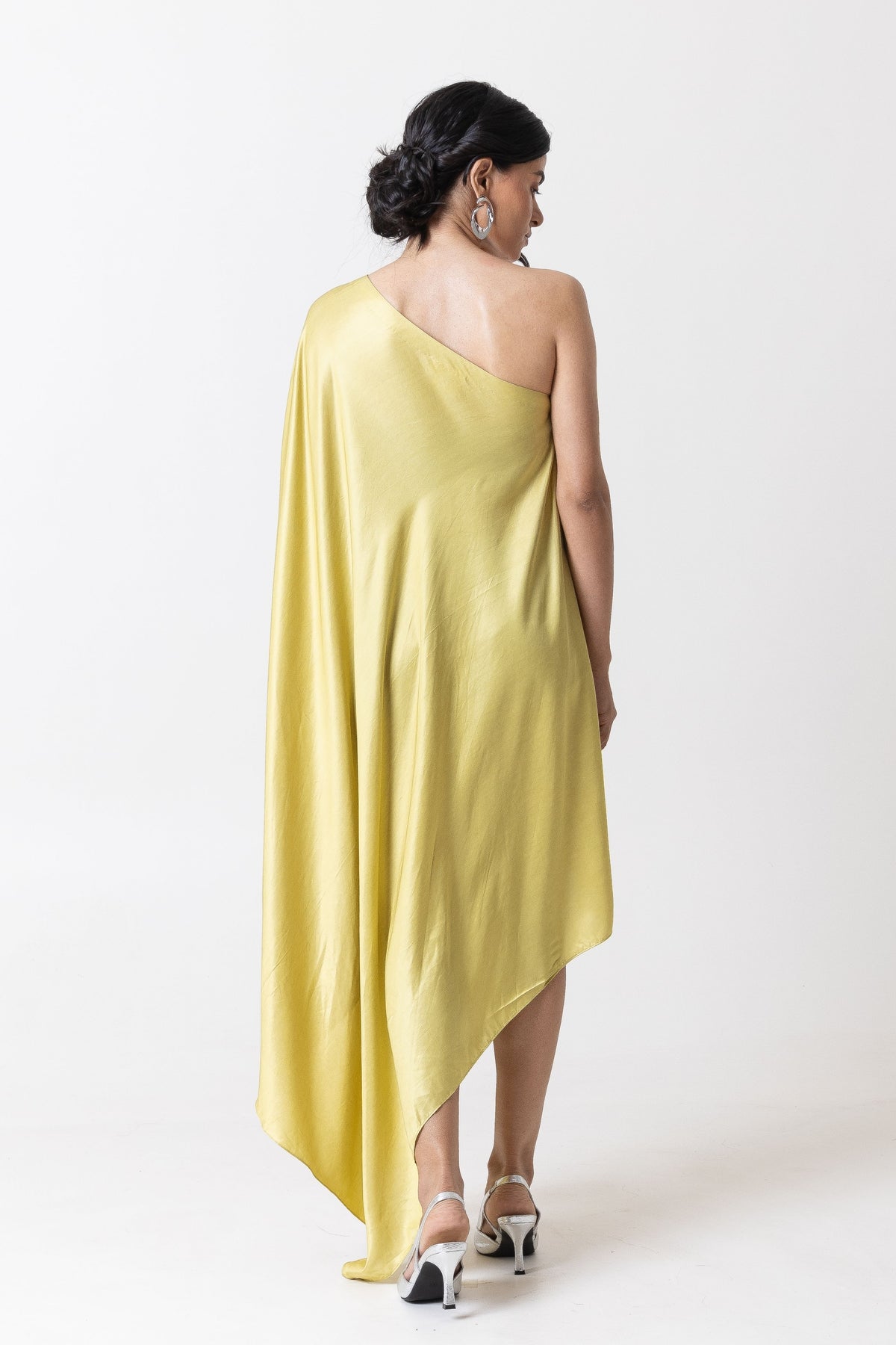 Green Asymmetric Dress