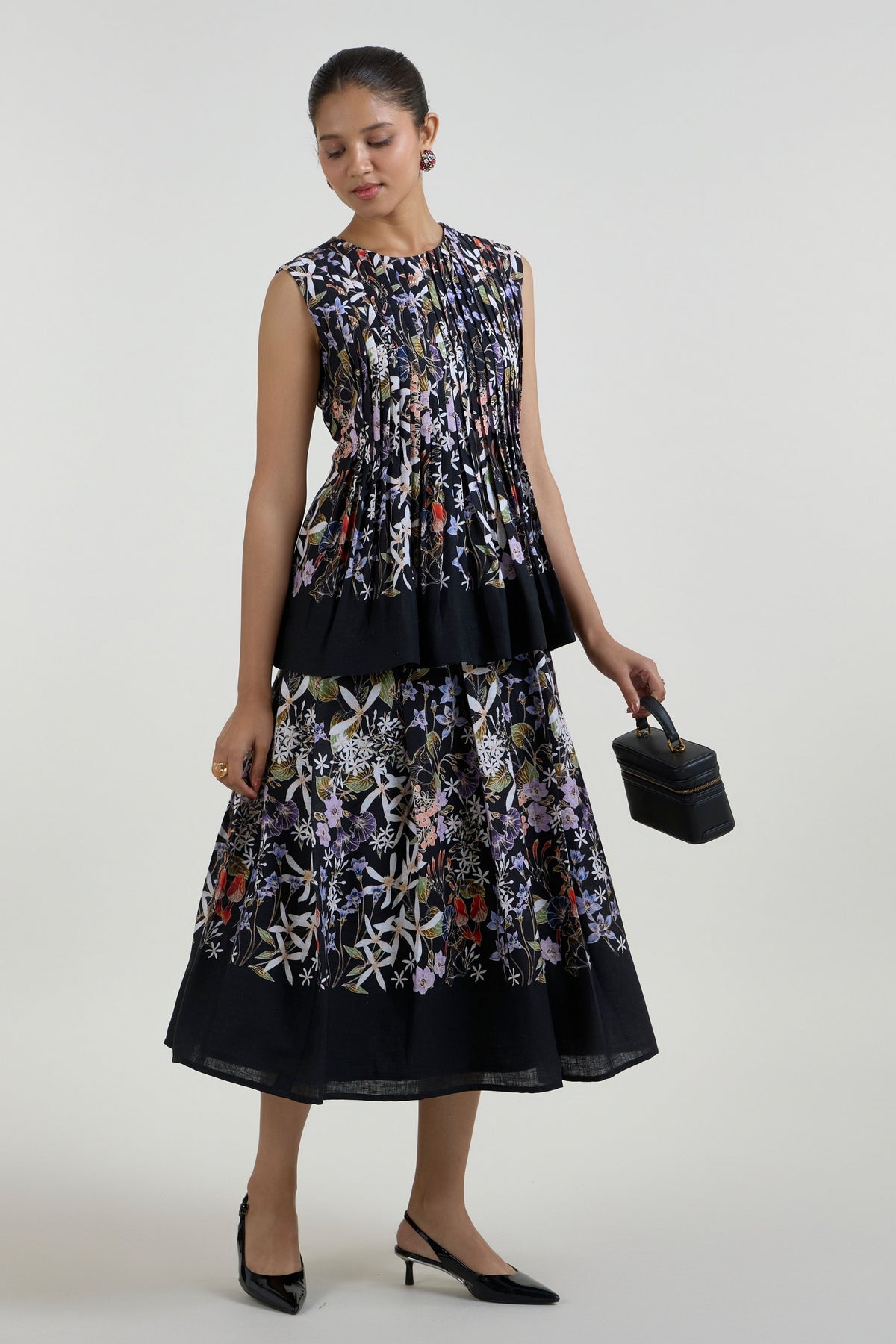 Eliza Accordian Skirt Set