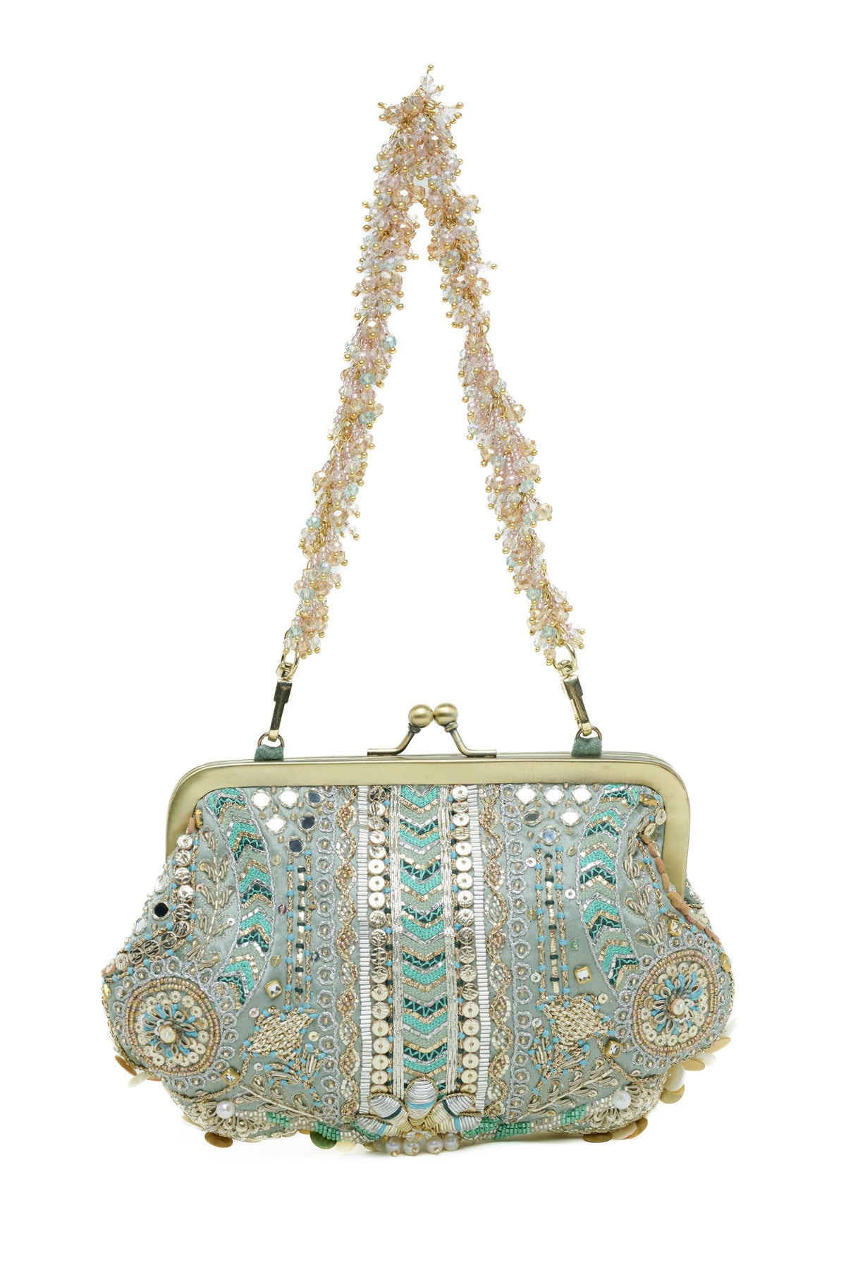 Aabroo Clutch – Jade Green