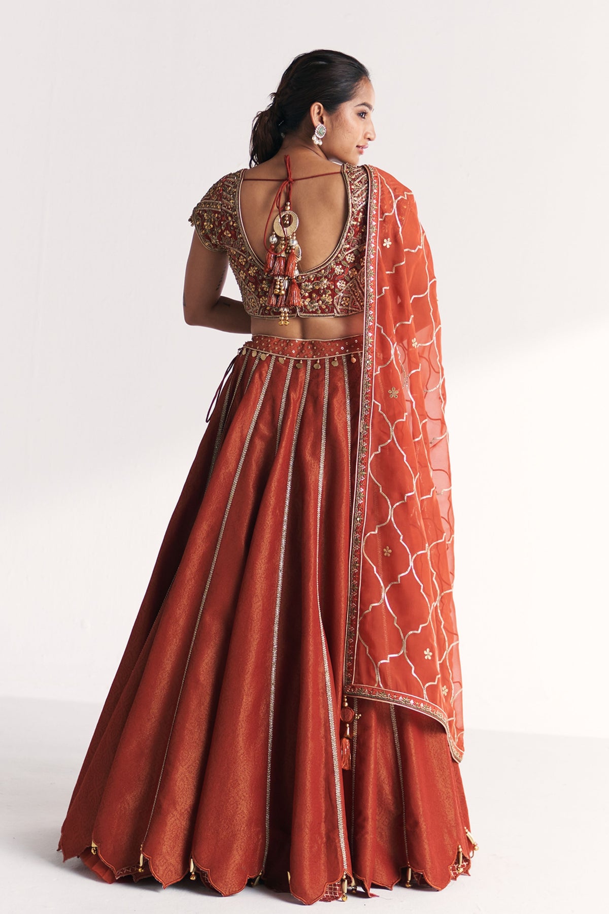 Padma Rust Lehenga Set