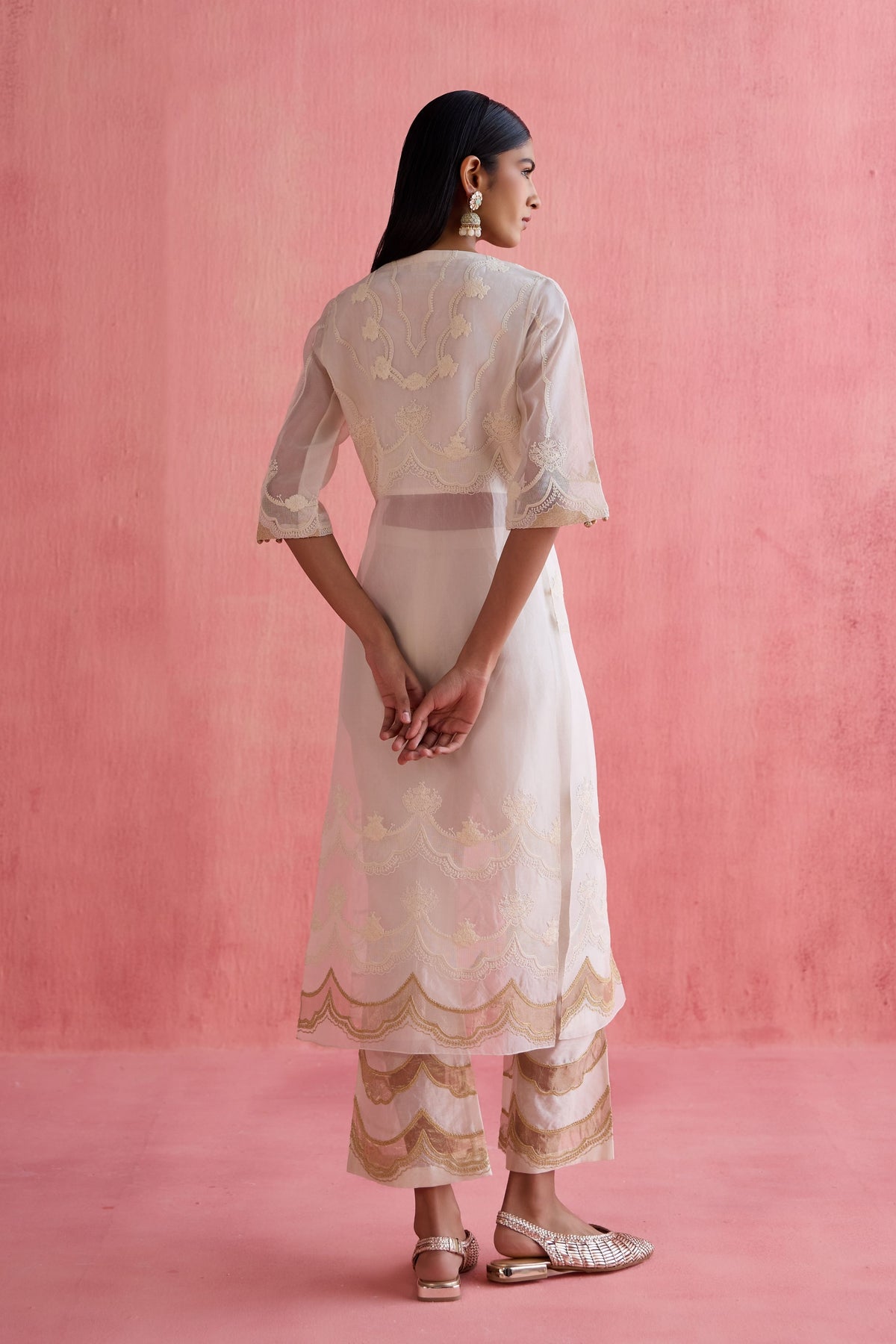 Ada Ivory Jacket Set