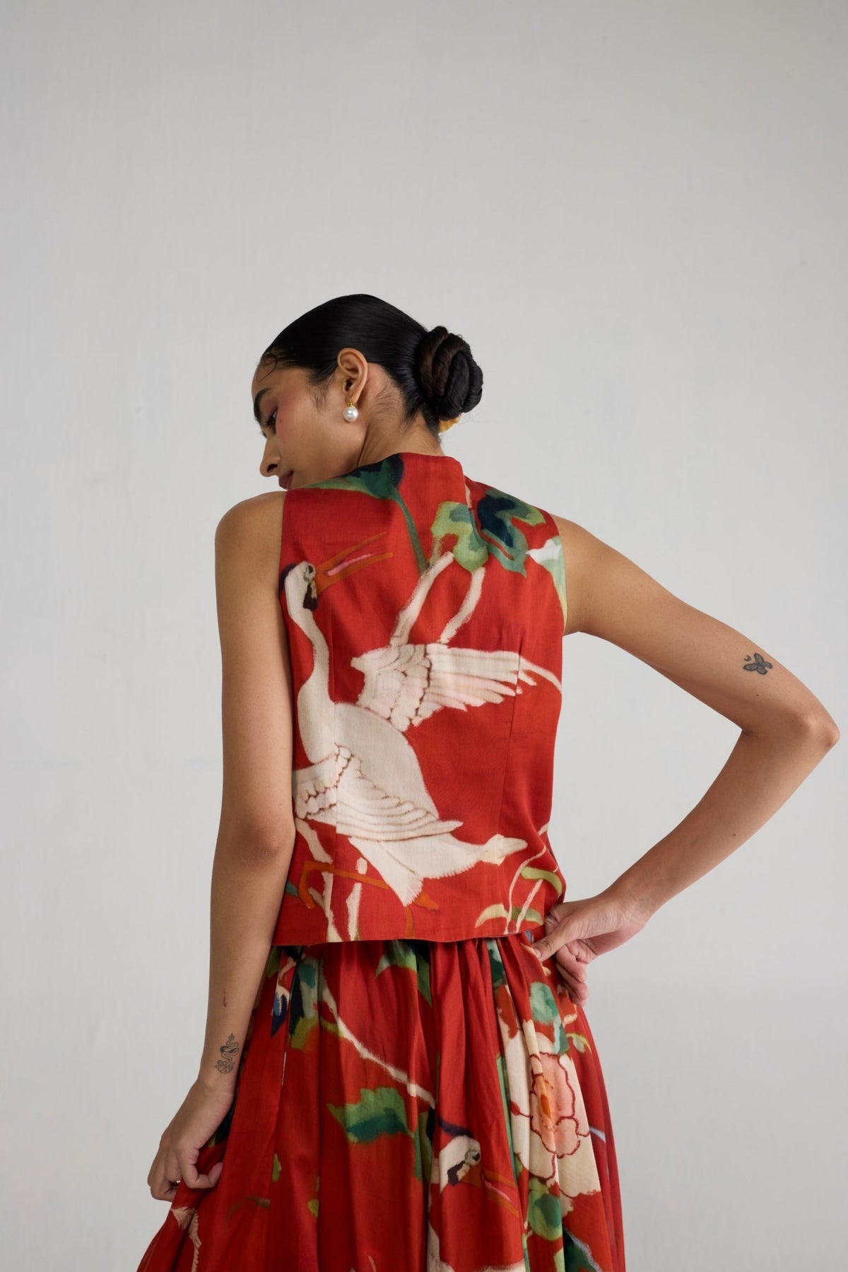 Bara Waistcoat And Skirt Set