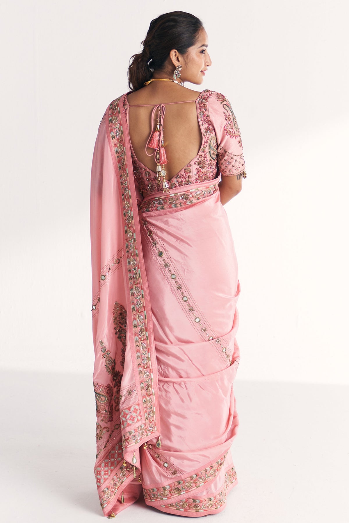 Navya Light Pink Saree