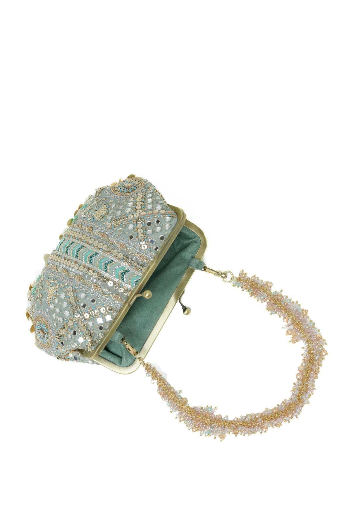 Aabroo Clutch – Jade Green