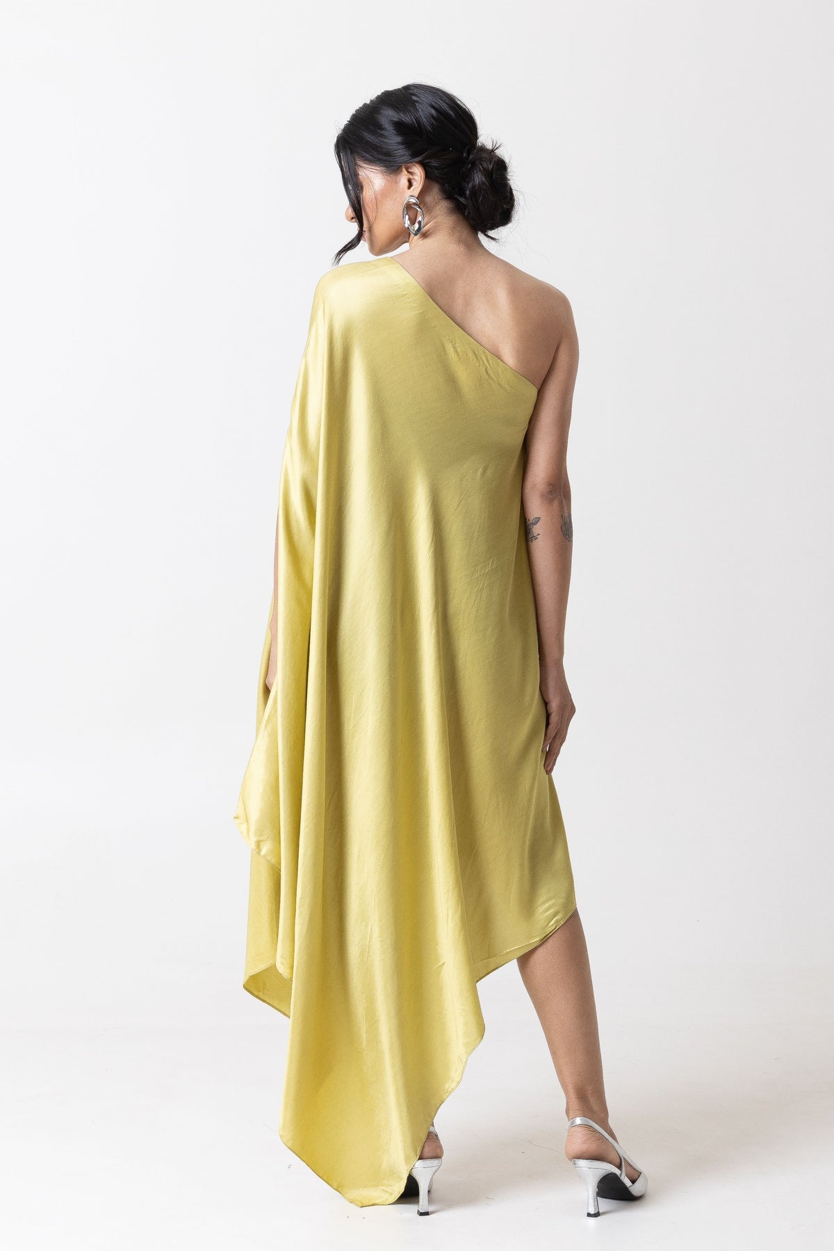Green Asymmetric Dress