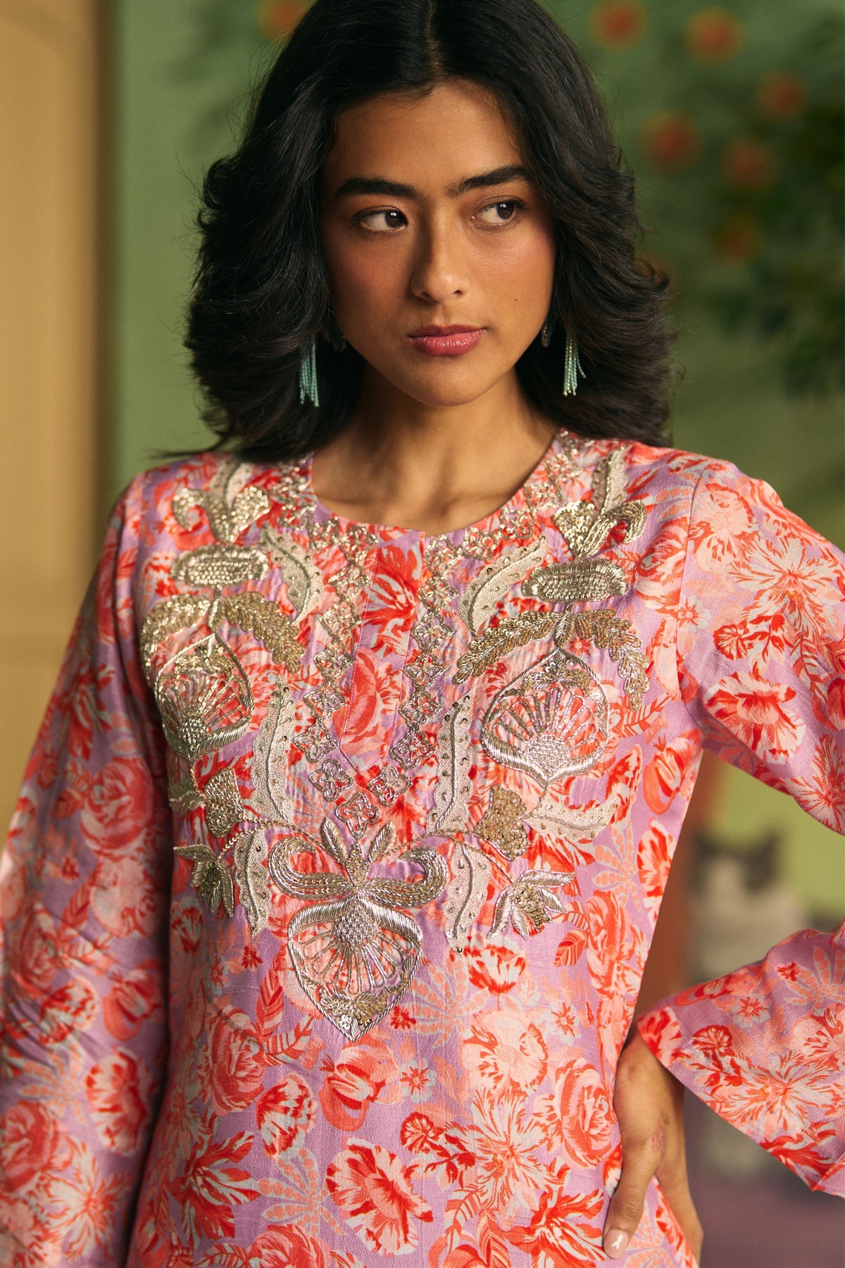 Lavender Petal Garden Sharara Set