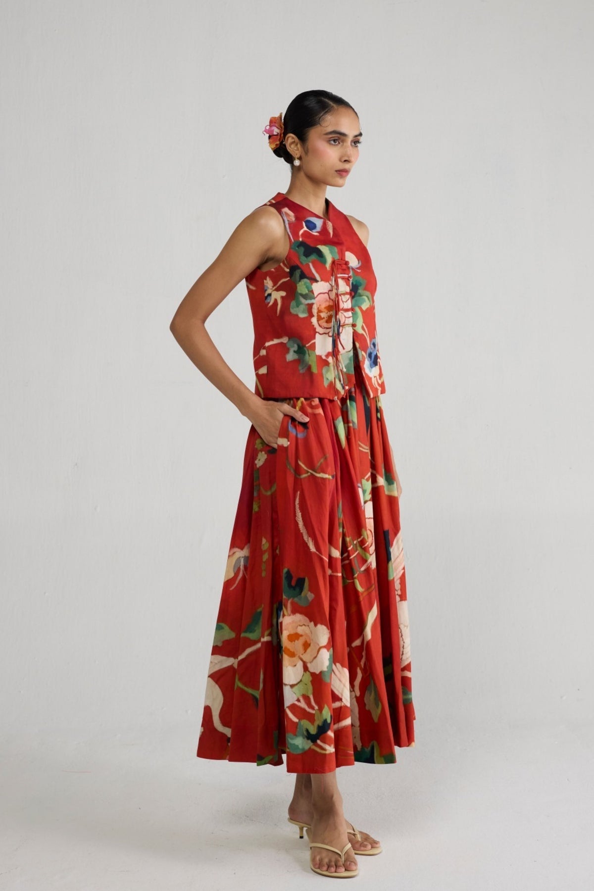 Bara Waistcoat And Skirt Set