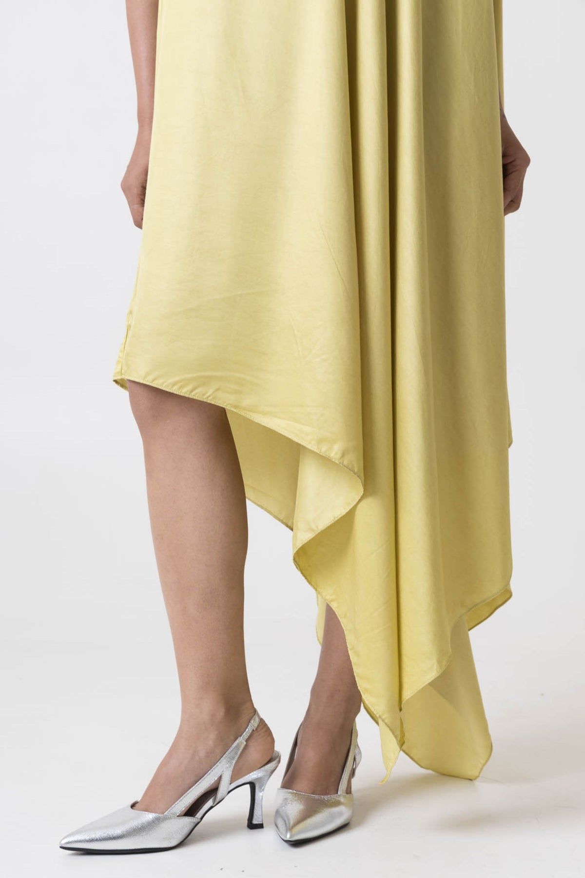 Green Asymmetric Dress
