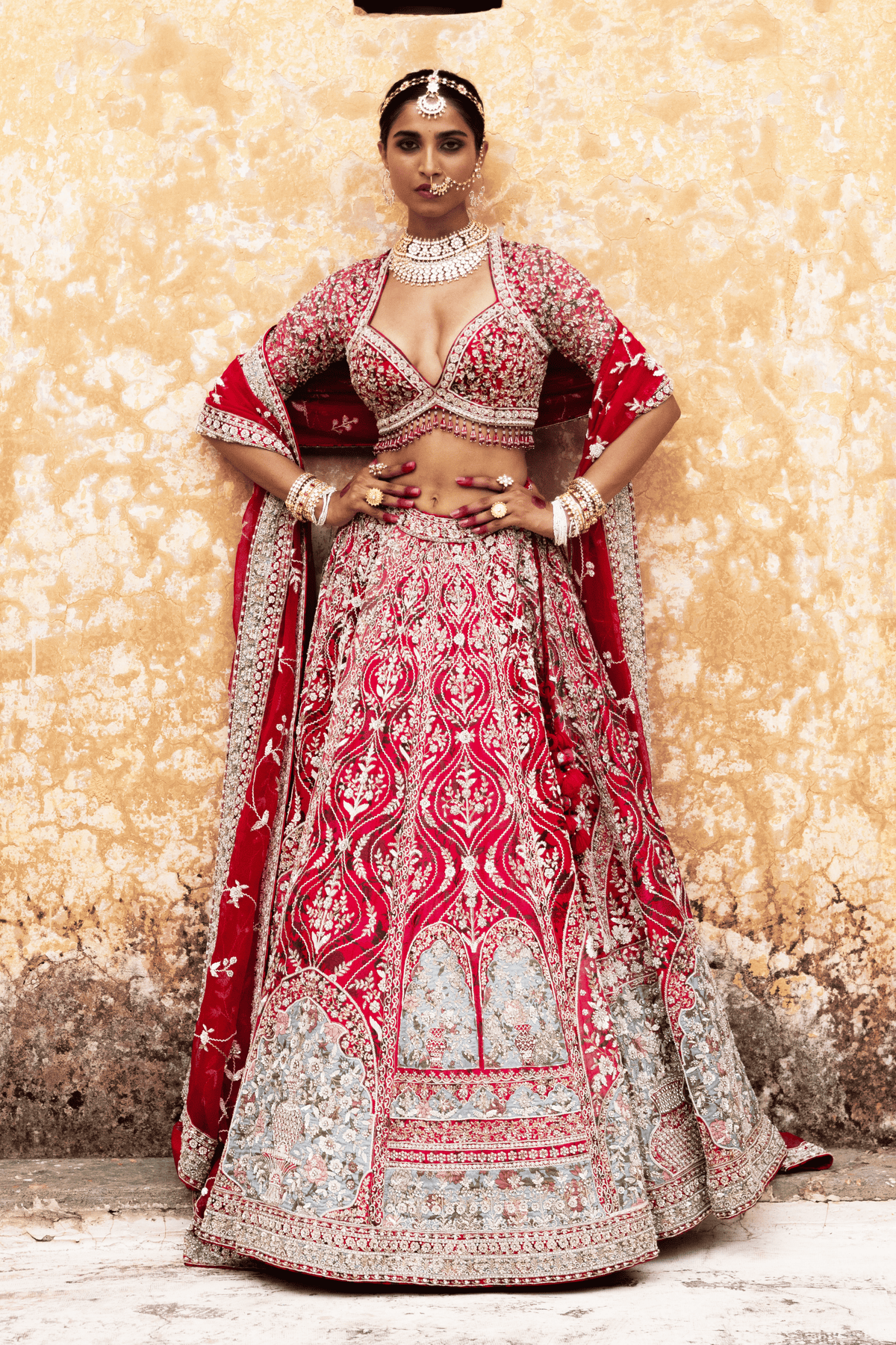 Luxe Organza Bridal Lehenga