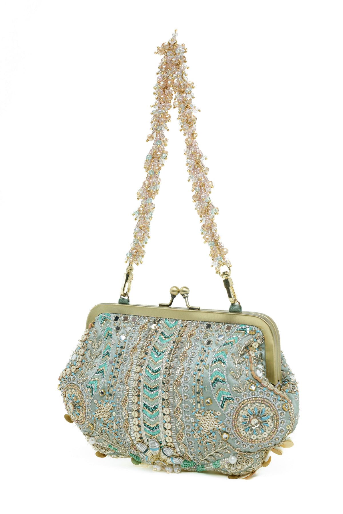 Aabroo Clutch – Jade Green