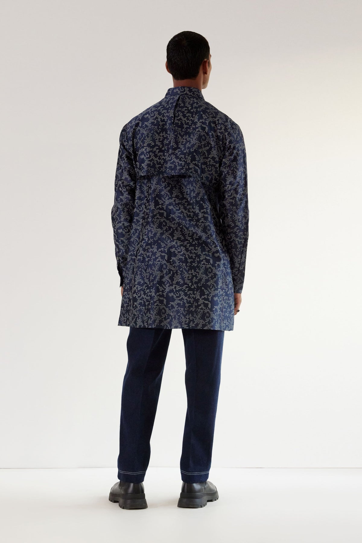 Camo Block Trench Kurta