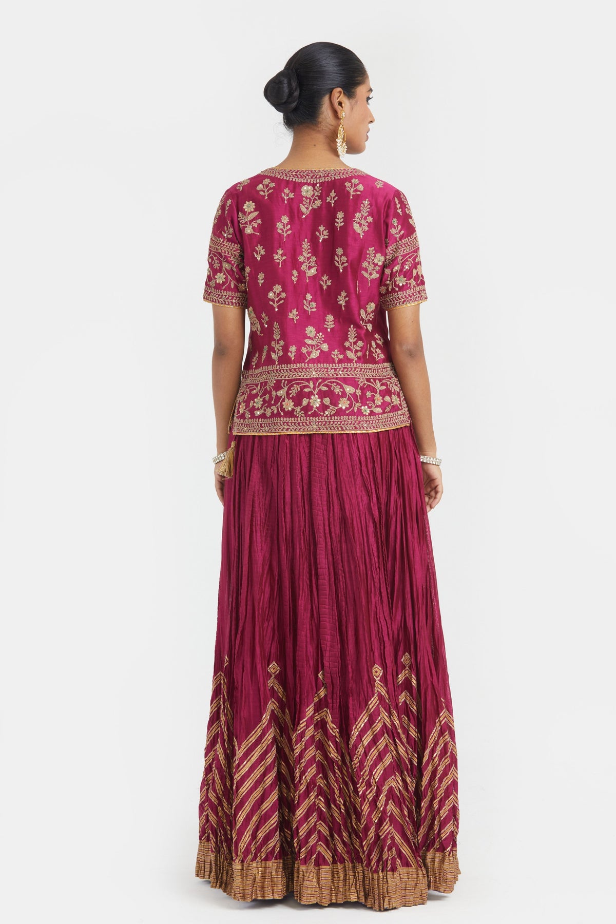 Deep Fuchsia Lehenga Set