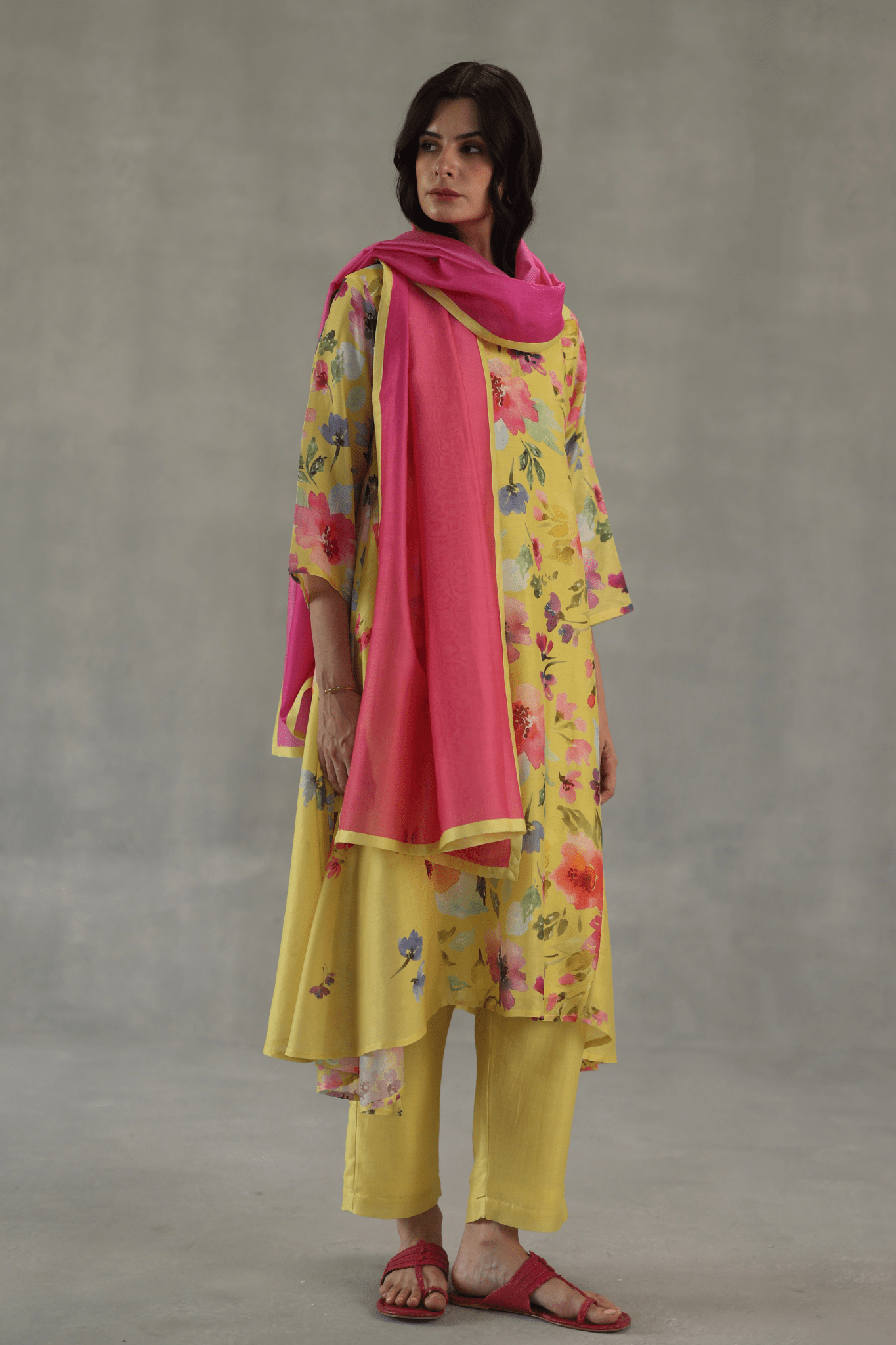 Yellow Buttercup Dupatta - Roza Pret - Elahe