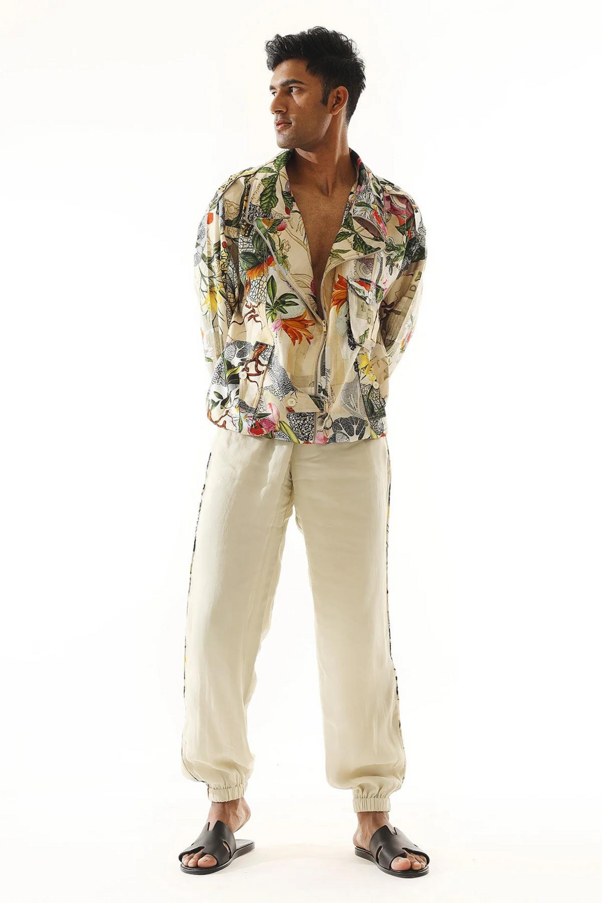 Printed Jacket and Jogger Set