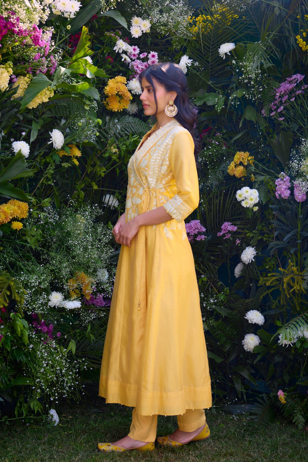 Embroidered Anarkali Set