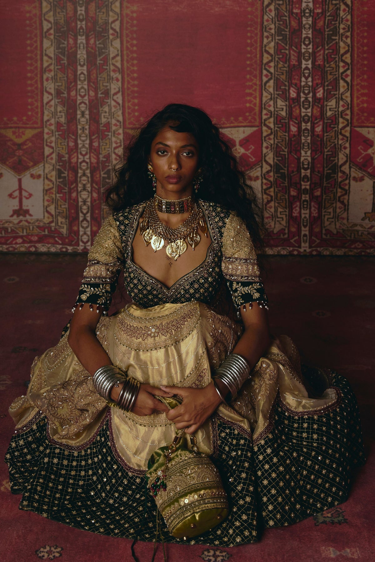 Scalloped Lehenga Set