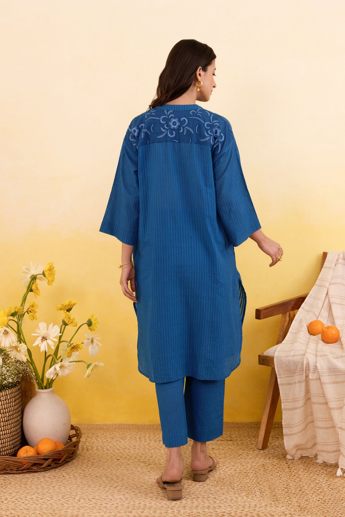 Blueberry Bloom Tunic Set