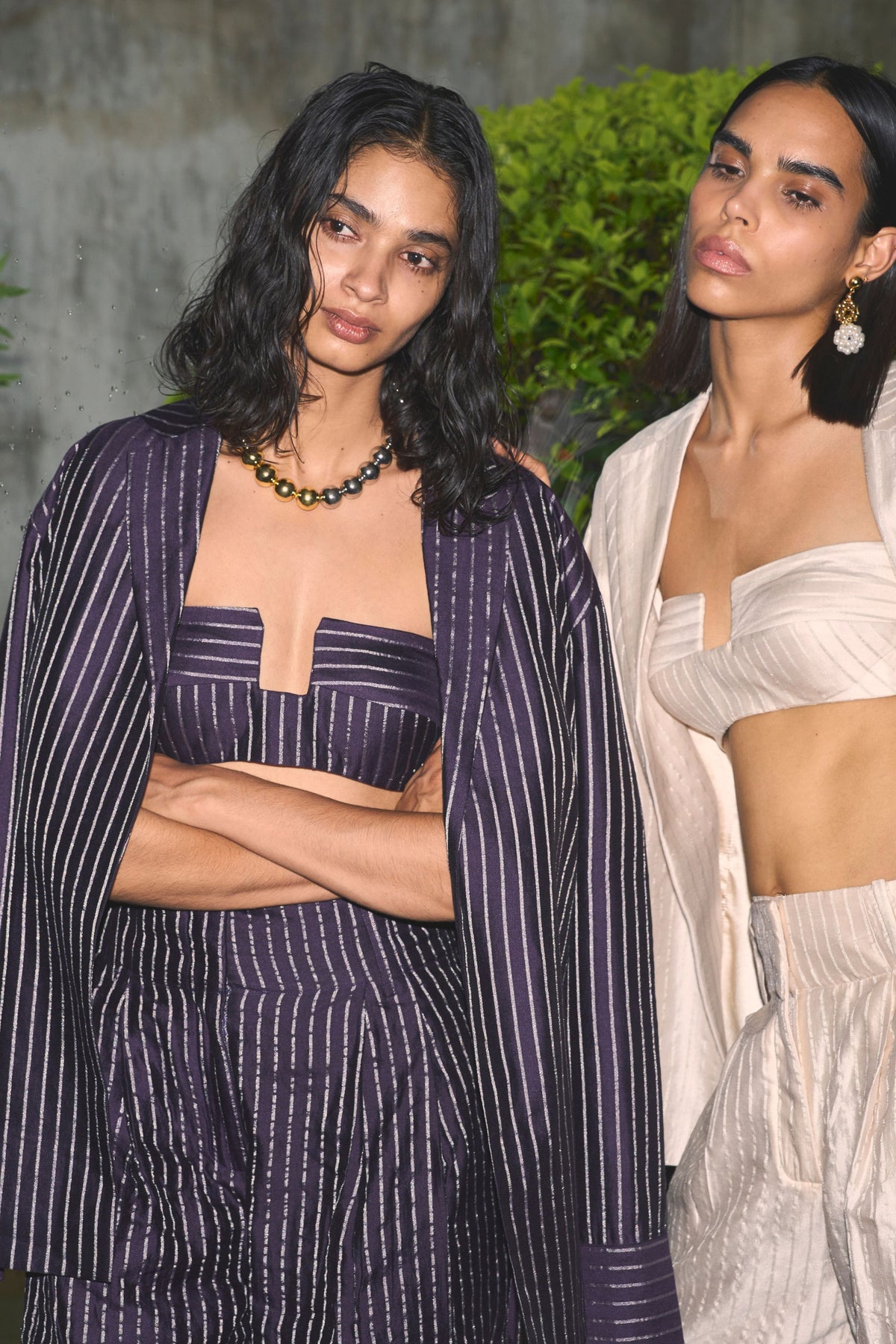 Aubergine Gleam Jacket Set