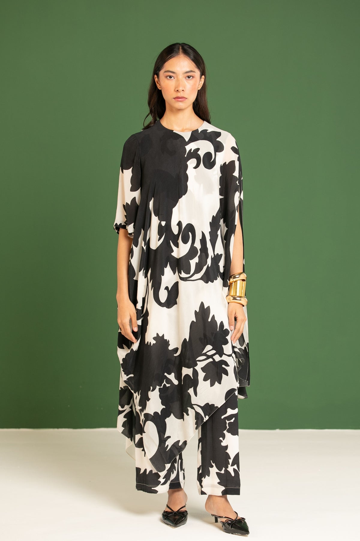 Black Draped Jumpsuit
