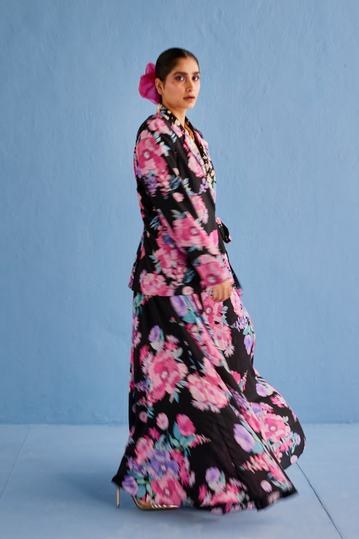 Black Blazer With Sharara