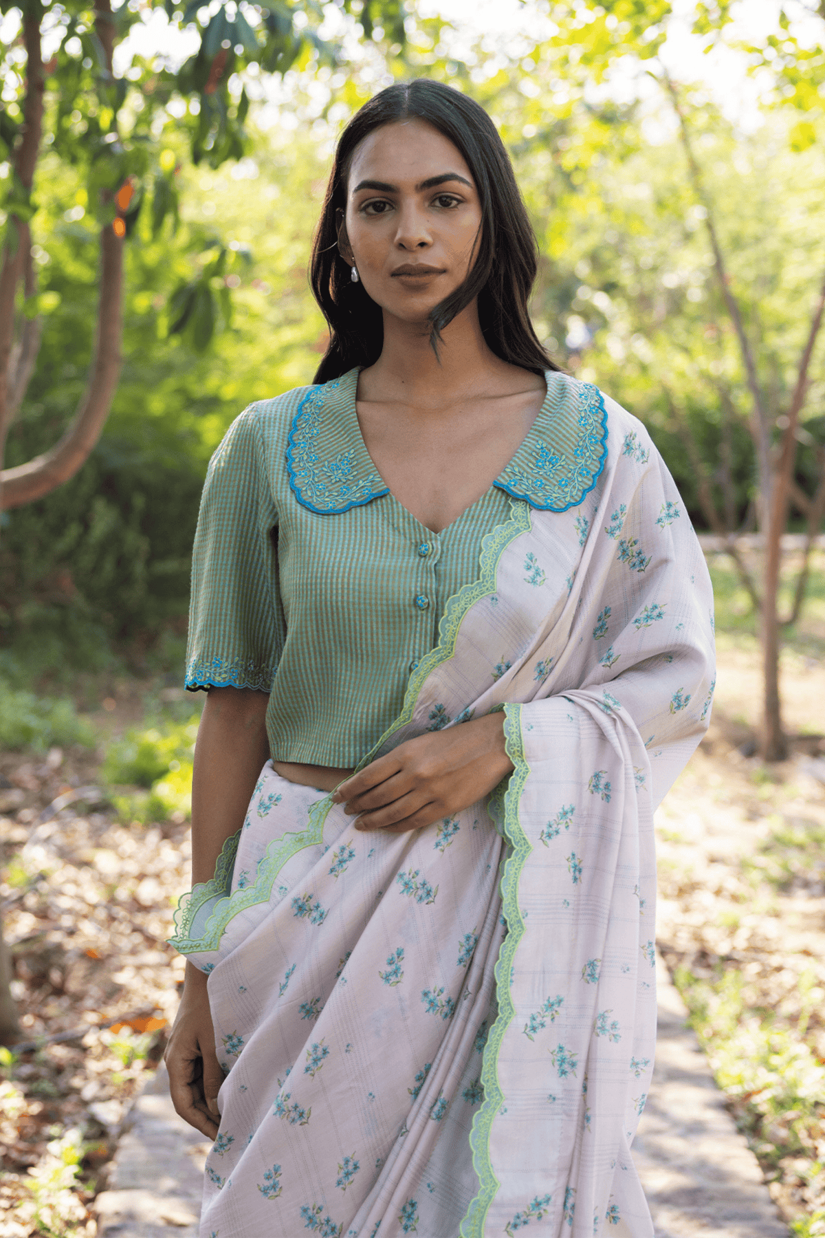 Wildflower Kiss Pink Saree