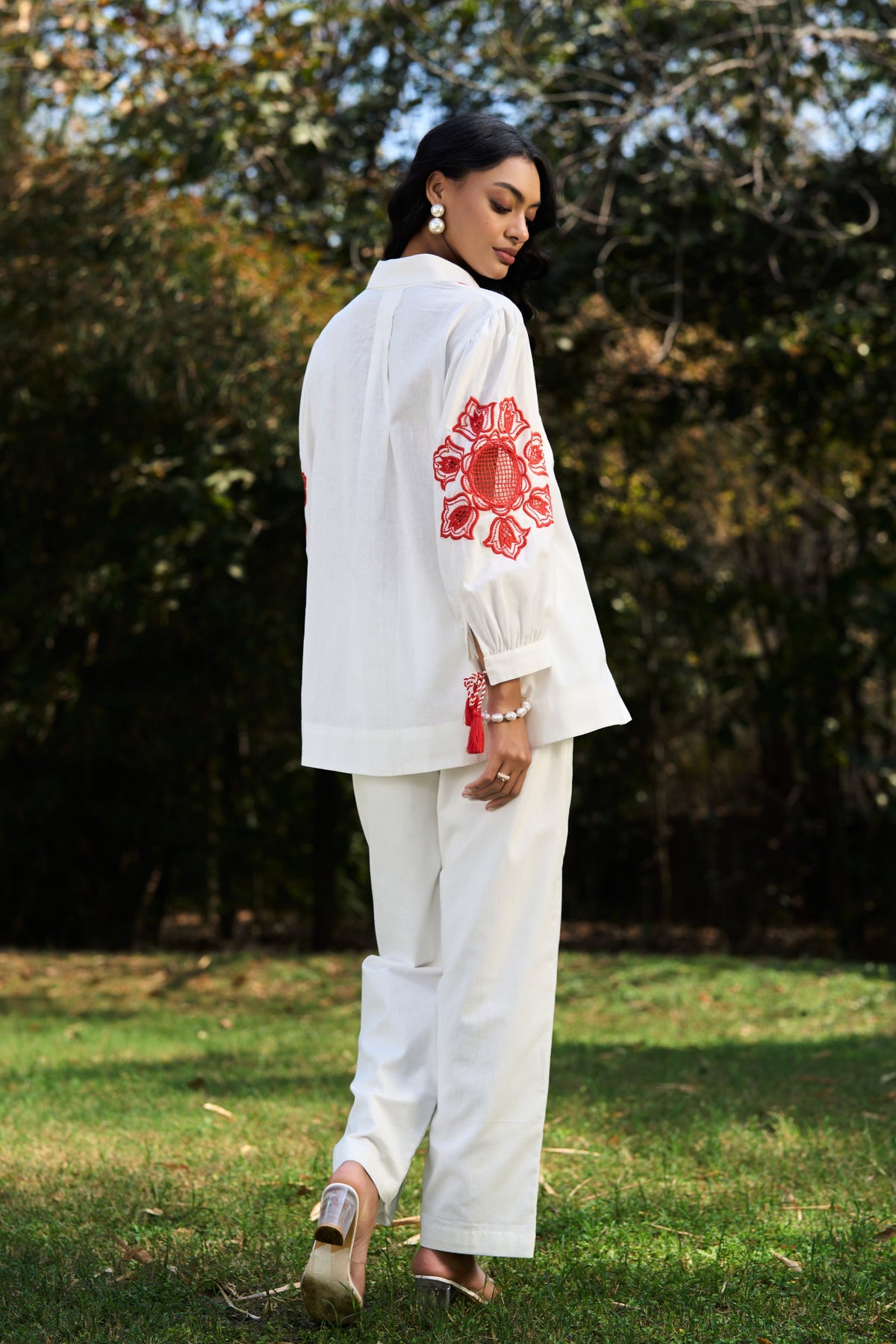 Alira Embroidered Shirt With Pants Set
