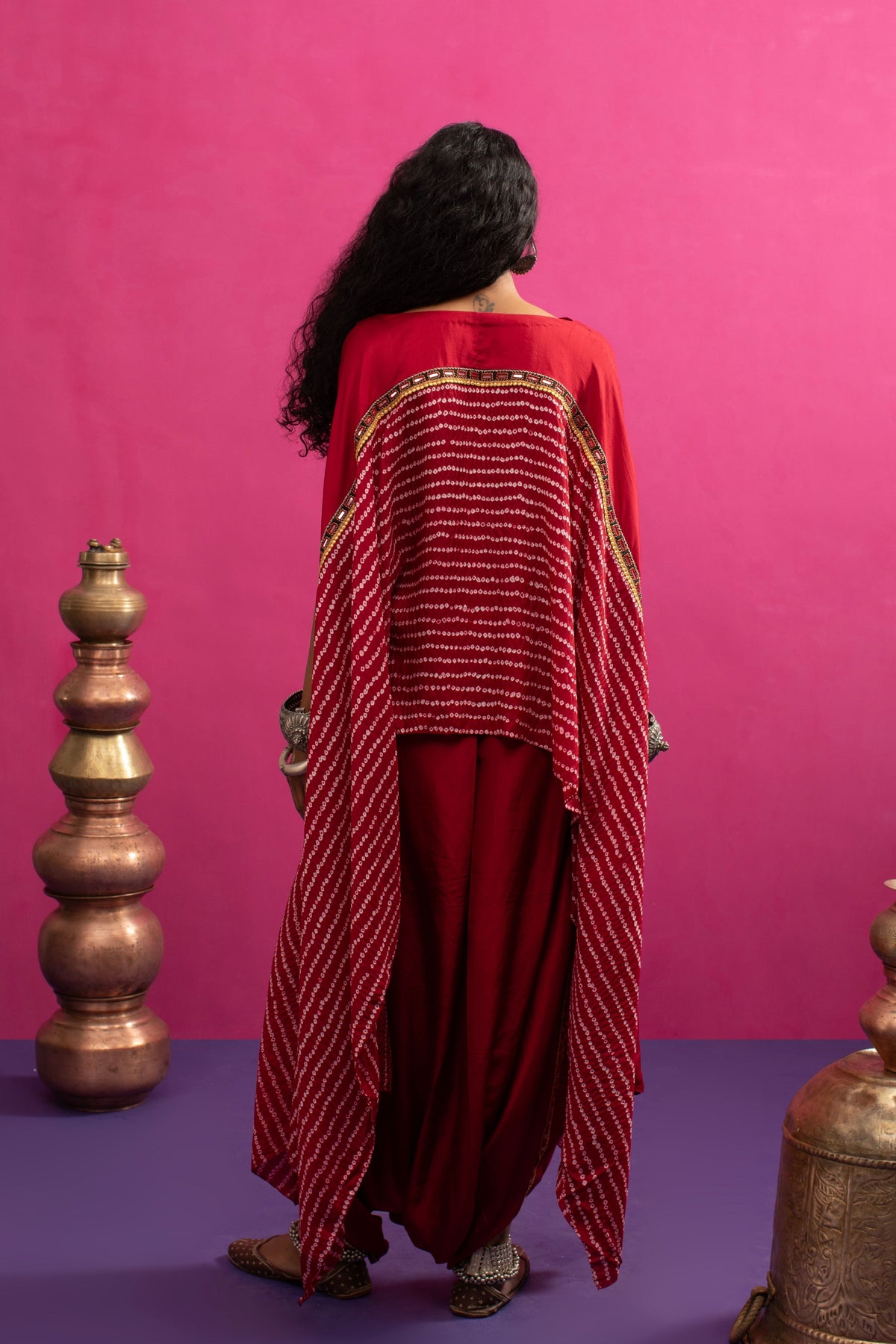 Mangalya Asymmetrical Cape Set