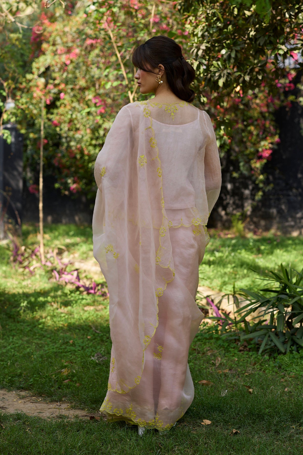 First Light Pink Embroidered Blouse