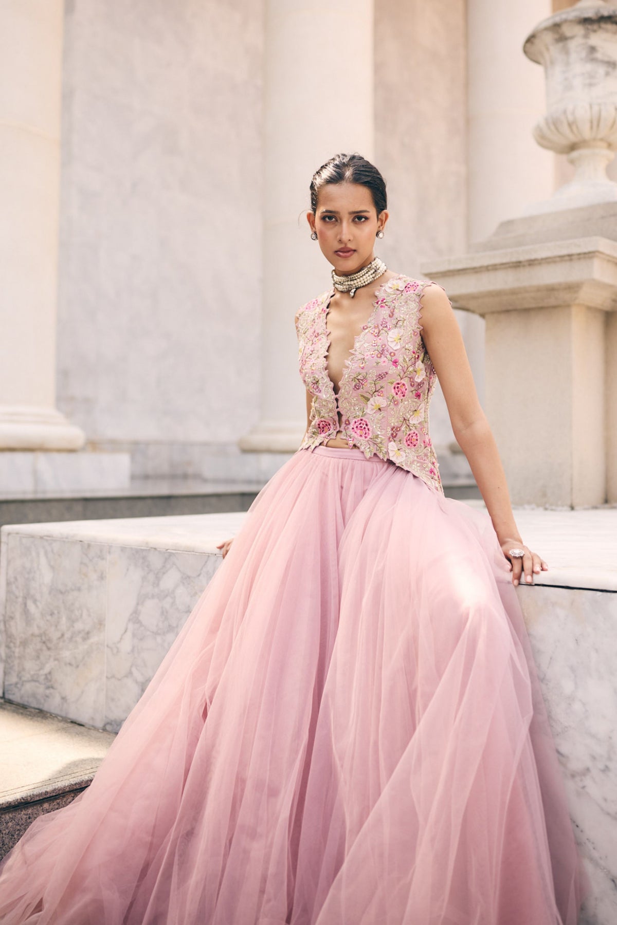 Umang Jacket Skirt Set