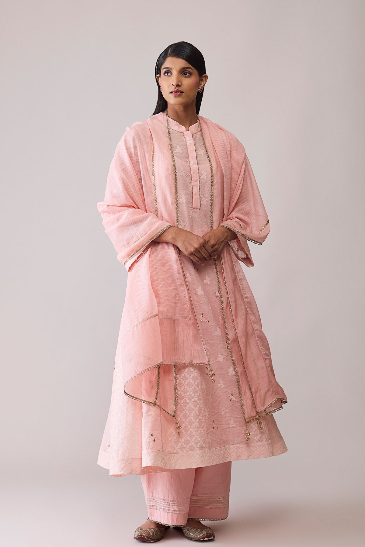 Ayesha Pink Dupatta