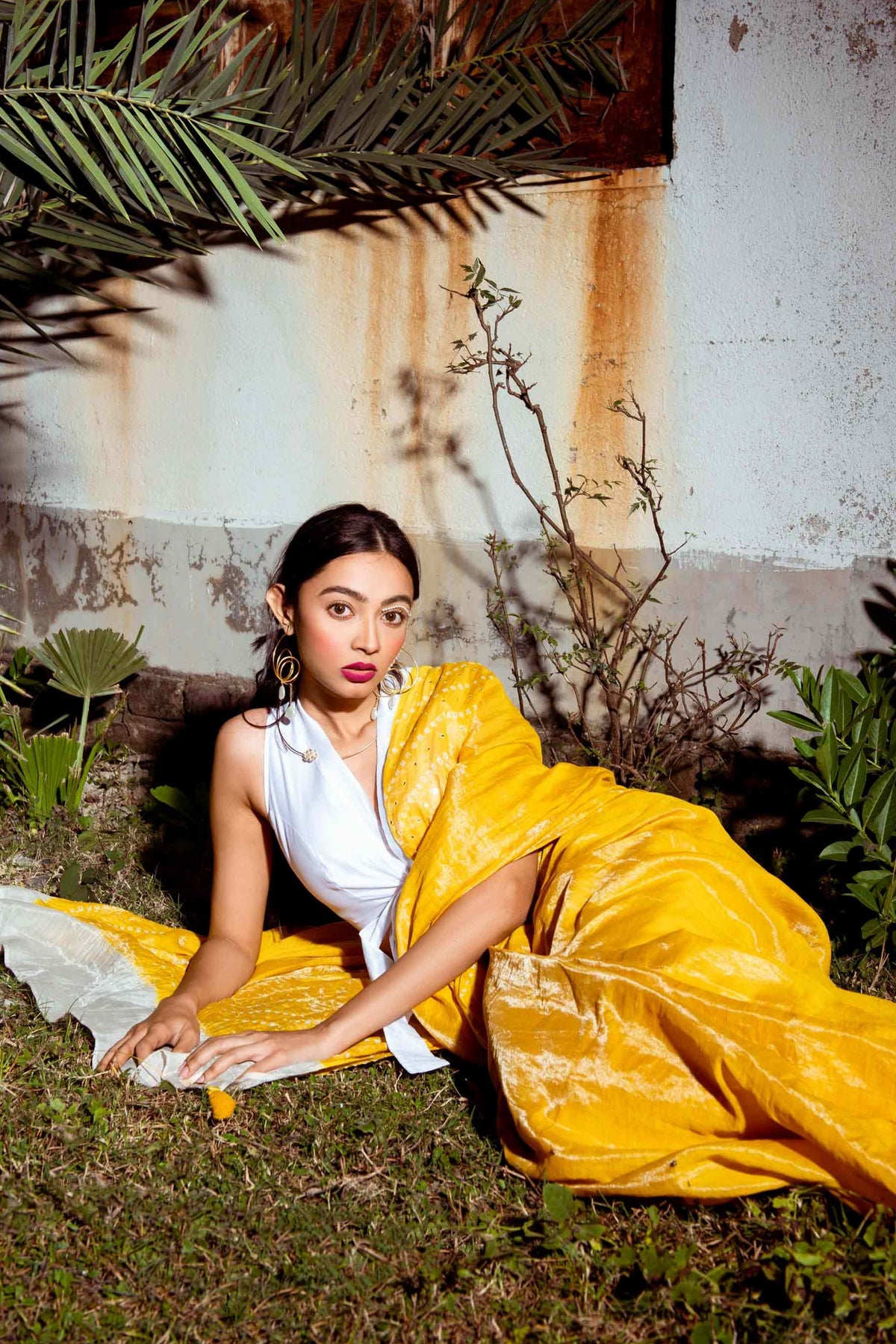 Yellow Chandra Saree