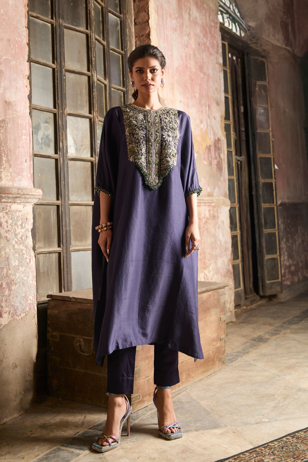 Blue Kaftaan Set