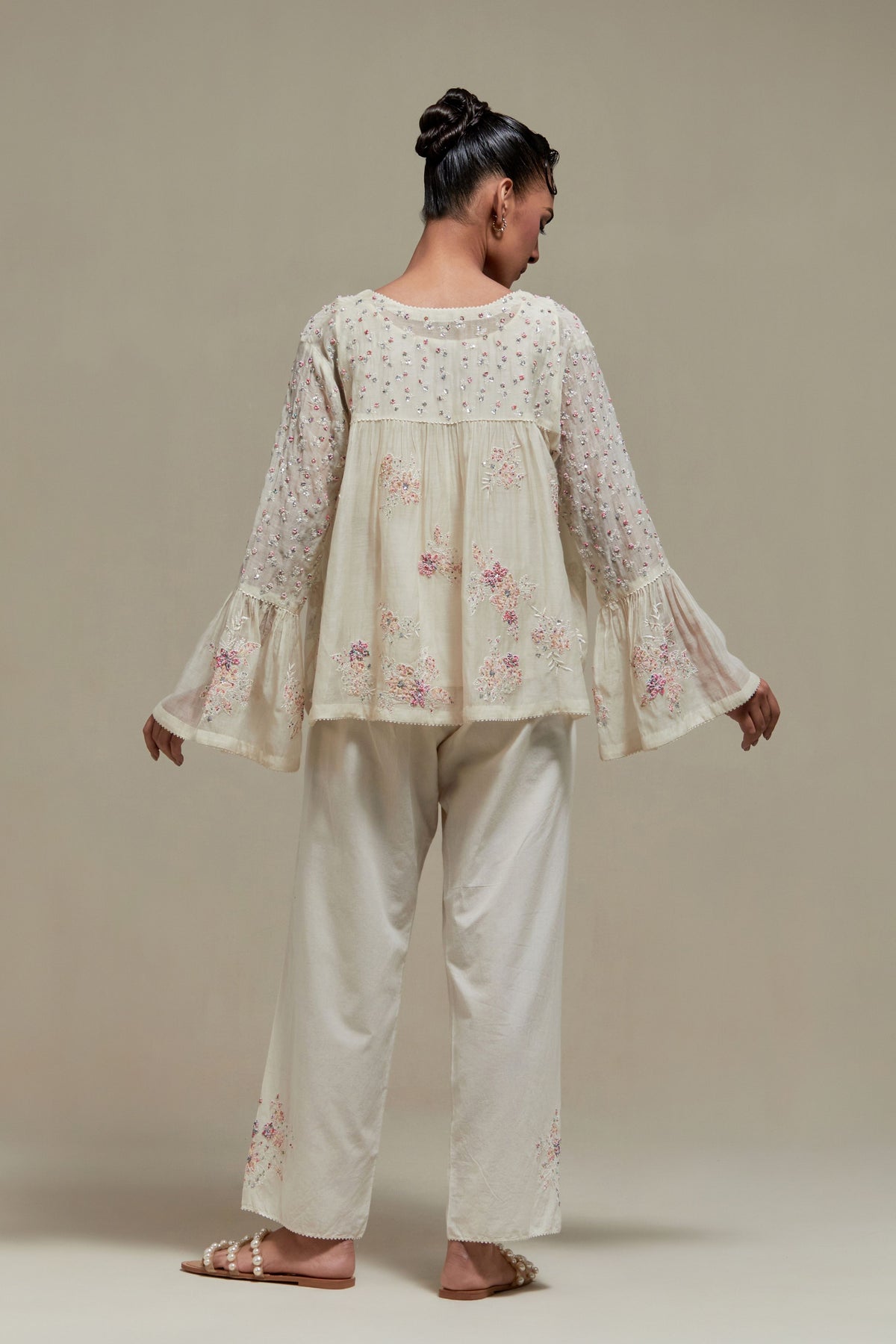 Pink Chanderi Co-ord Set