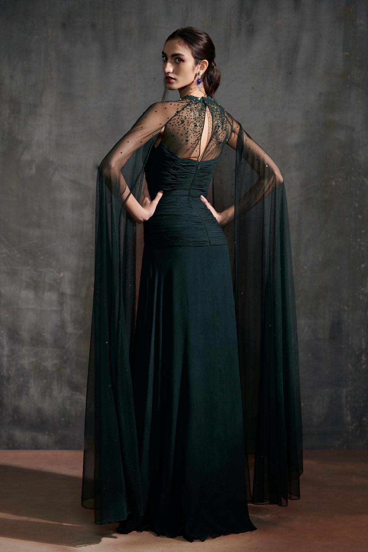 Dark Green Gown