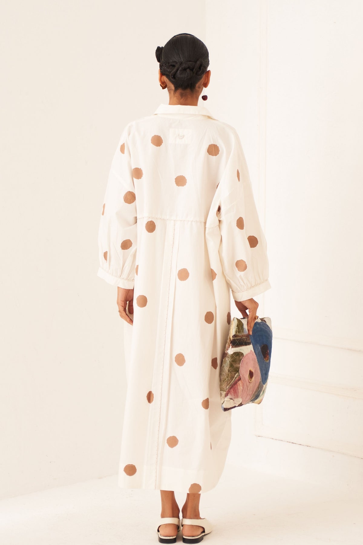 Latte Polka Dress