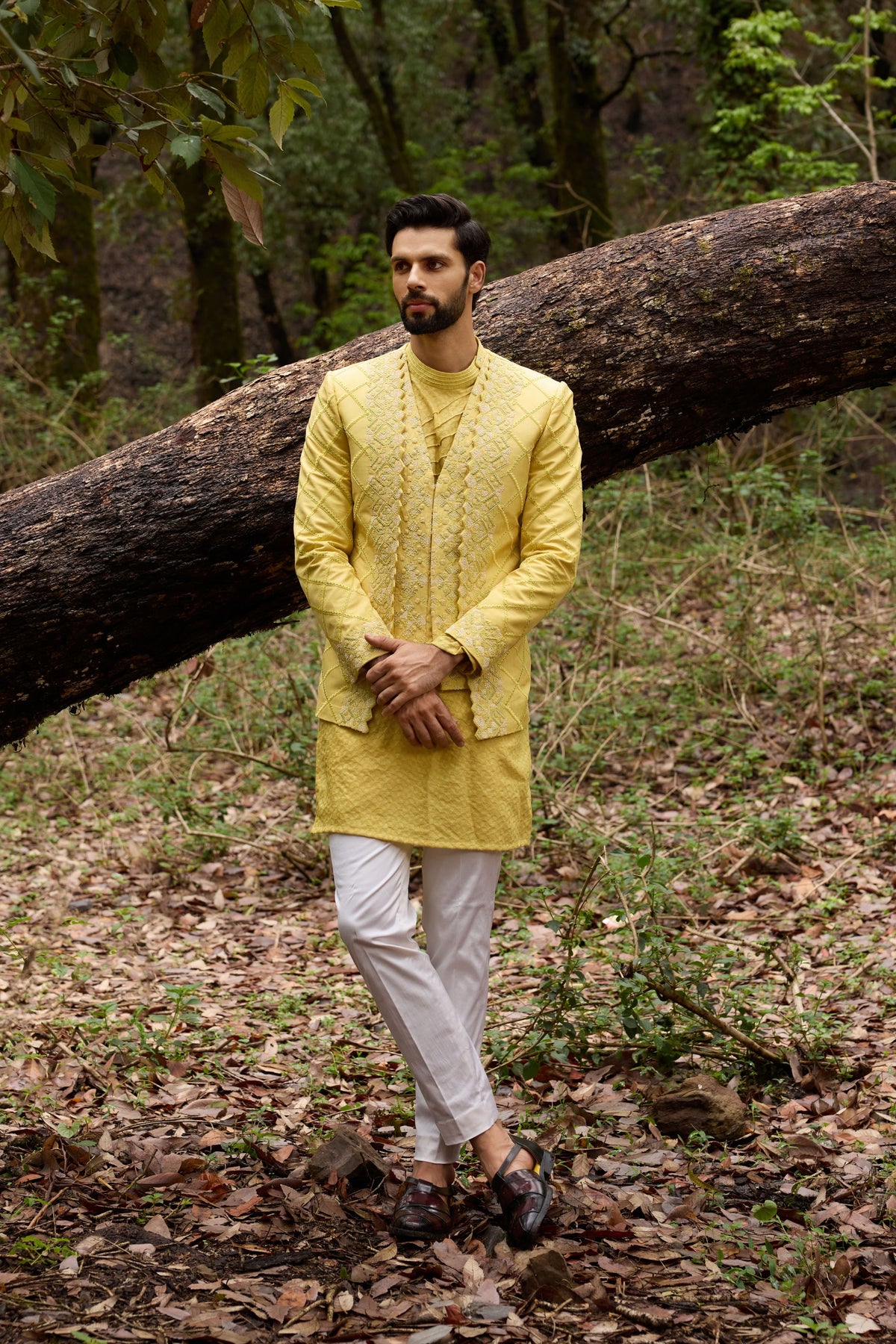 Mellow Ascetic Indowestern Jacket Set