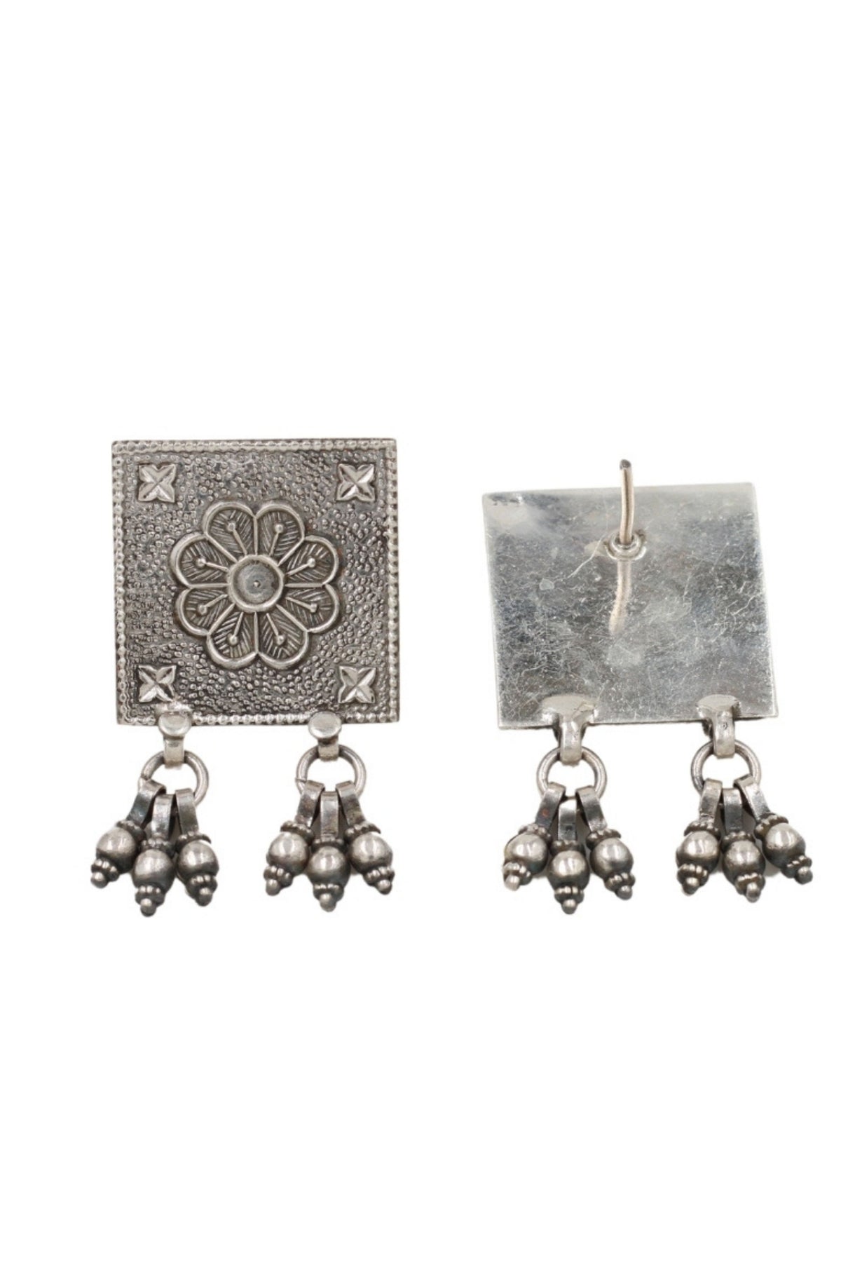 Classic Handcrafted Silver Earrings