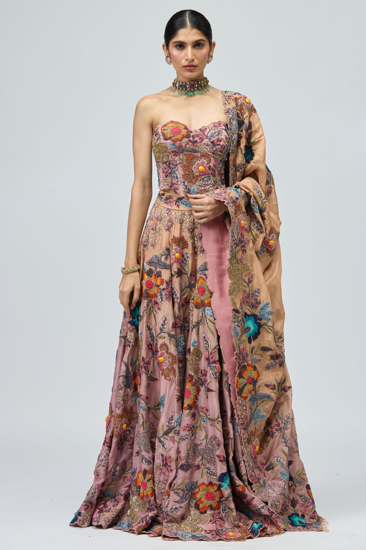 Thread Work Lehenga Set
